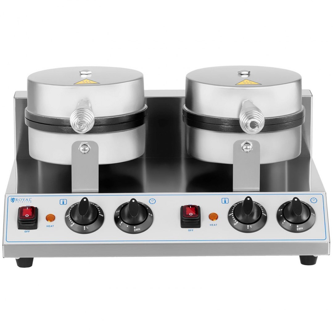 Gofrownica okrągła podwójna śr. gofra 185 mm 2600 W Royal Catering Gofrownica okrągła podwójna śr. gofra 185 mm 2600 W Royal Catering