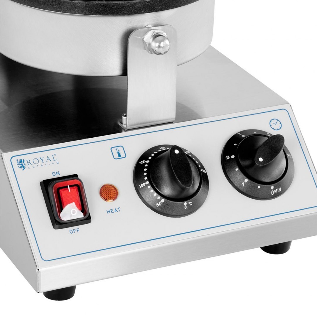 Gofrownica okrągła pojedyncza śr. 170 mm 1300 W Royal Catering Gofrownica okrągła pojedyncza śr. 170 mm 1300 W Royal Catering