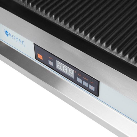 Grill kontaktowy ryflowany sterowany elektronicznie 34 x 23 cm 2200 W Royal Catering Grill kontaktowy ryflowany sterowany elektronicznie 34 x 23 cm 2200 W Royal Catering