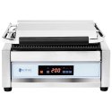 Grill kontaktowy ryflowany sterowany elektronicznie 34 x 23 cm 2200 W Royal Catering