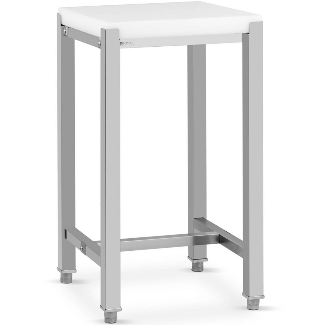 Kloc masarski rozbiorowy z polietylenu na stalowej podstawie 40 x 50 x 80 cm Royal Catering Kloc masarski rozbiorowy z polietylenu na stalowej podstawie 40 x 50 x 80 cm Royal Catering