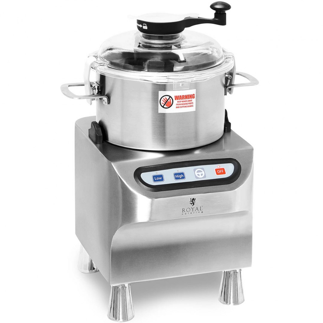 Kuter wilk gastronomiczny do siekania mielenia krojenia mięsa warzyw 5 l 1500/2800 obr./min 800 W Royal Catering Kuter wilk gastronomiczny do siekania mielenia krojenia mięsa warzyw 5 l 1500/2800 obr./min 800 W Royal Catering