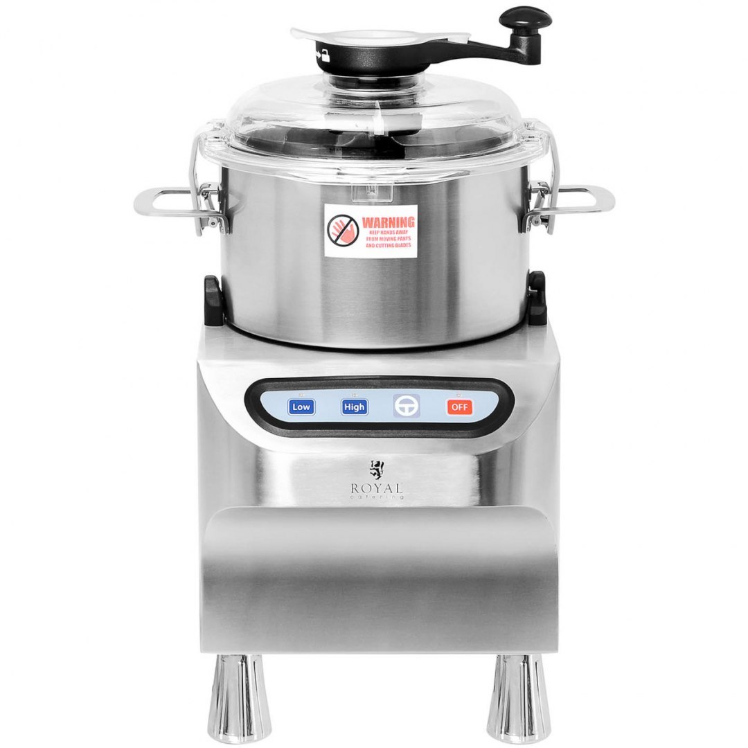 Kuter wilk gastronomiczny do siekania mielenia krojenia mięsa warzyw 5 l 1500/2800 obr./min 800 W Royal Catering Kuter wilk gastronomiczny do siekania mielenia krojenia mięsa warzyw 5 l 1500/2800 obr./min 800 W Royal Catering