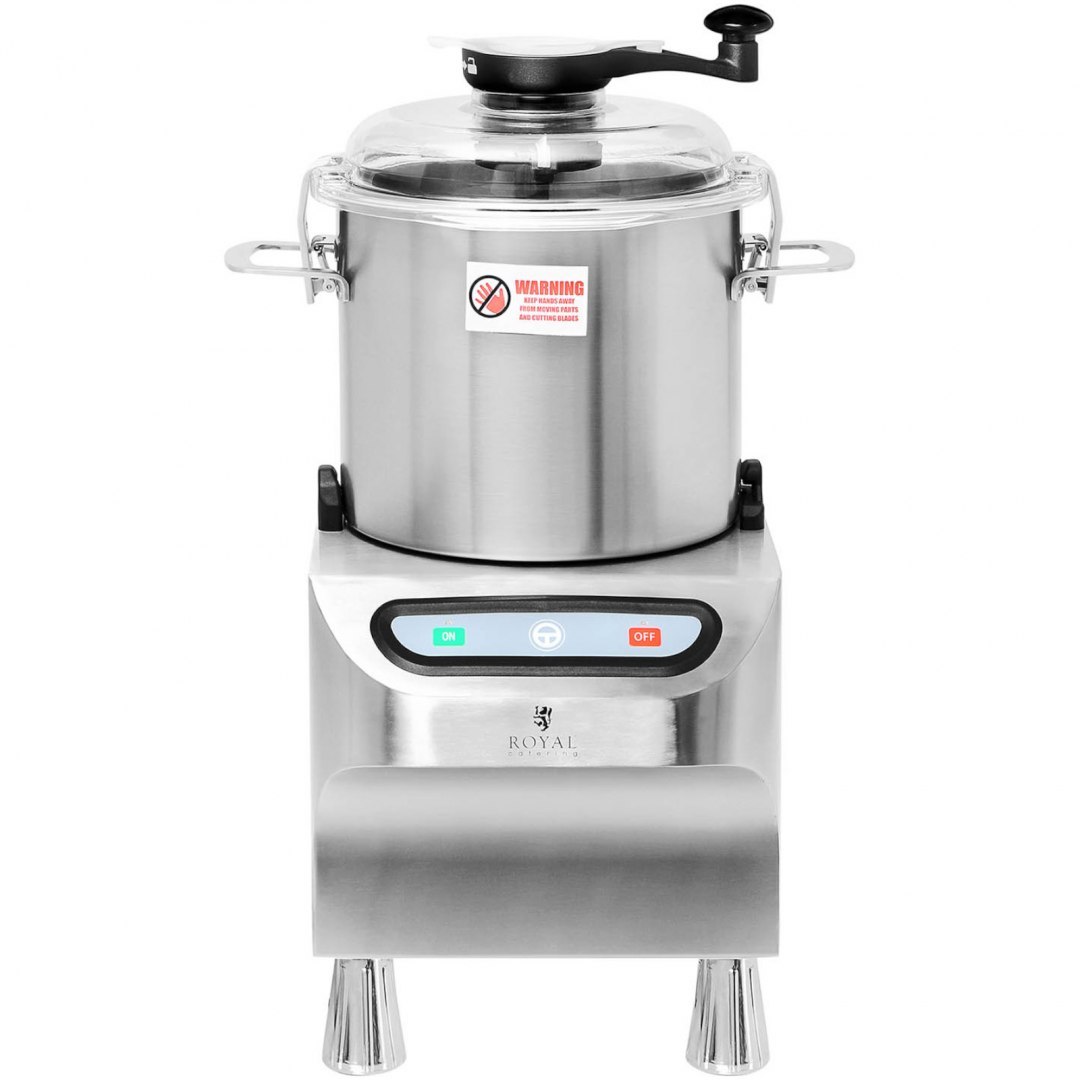 Kuter wilk gastronomiczny do siekania mielenia krojenia mięsa warzyw 8 l 1500 obr./min 800 W Royal Catering Kuter wilk gastronomiczny do siekania mielenia krojenia mięsa warzyw 8 l 1500 obr./min 800 W Royal Catering