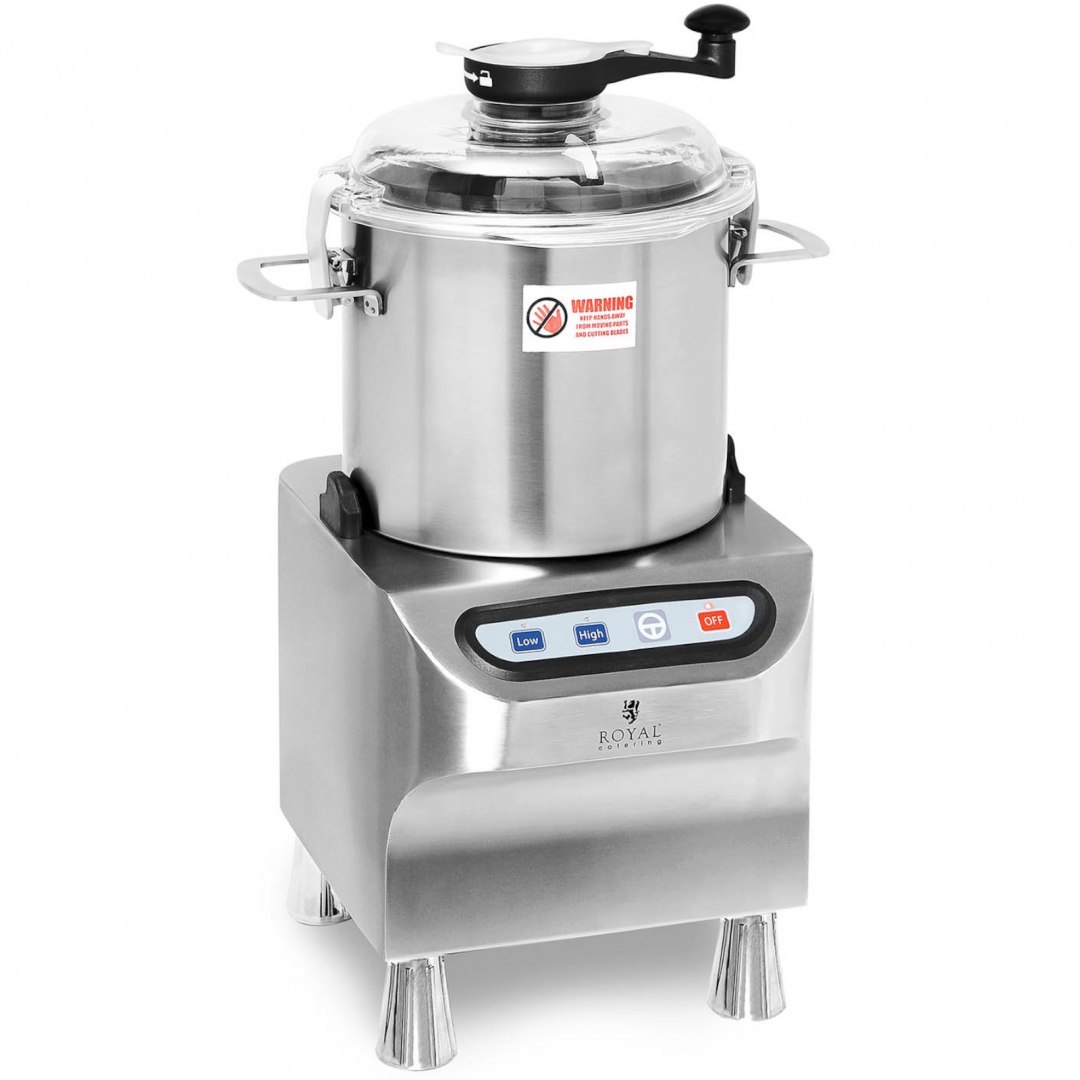 Kuter wilk gastronomiczny do siekania mielenia krojenia mięsa warzyw 8 l 1500/2800 obr./min 800 W Royal Catering Kuter wilk gastronomiczny do siekania mielenia krojenia mięsa warzyw 8 l 1500/2800 obr./min 800 W Royal Catering