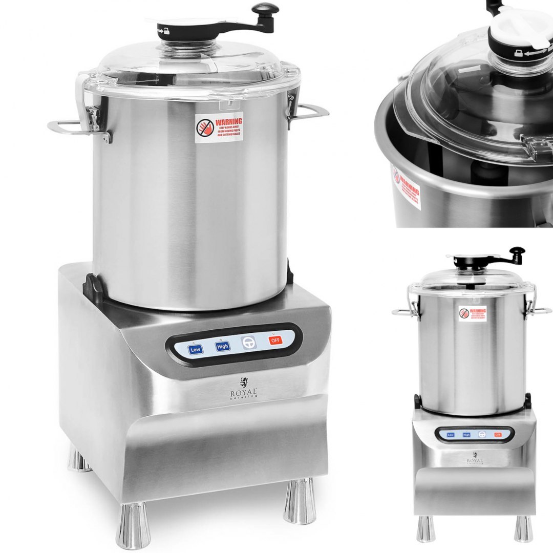Kuter wilk masarski do siekania mielenia krojenia mięsa warzyw 18 l 1500/2200 obr./min 1500 W Royal Catering Kuter wilk masarski do siekania mielenia krojenia mięsa warzyw 18 l 1500/2200 obr./min 1500 W Royal Catering