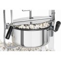 Maszyna automat urządzenie do prażenia popcornu retro TEFLON 1600 W 5-6 kg/h - biało-złota Royal Catering