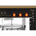 Maszyna automat urządzenie do prażenia popcornu retro TEFLON 1600 W 5-6 kg/h - czarno-złota Royal Catering