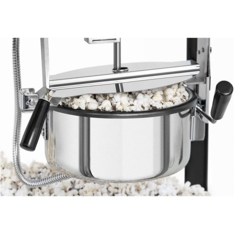 Maszyna automat urządzenie do prażenia popcornu retro TEFLON 1600 W 5-6 kg/h - czarno-złota Royal Catering Maszyna automat urządzenie do prażenia popcornu retro TEFLON 1600 W 5-6 kg/h - czarno-złota Royal Catering