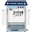 Maszyna automat urządzenie do prażenia popcornu retro TEFLON 1600 W 5-6 kg/h - niebieska Royal Catering