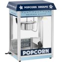 Maszyna automat urządzenie do prażenia popcornu retro TEFLON 1600 W 5-6 kg/h - niebieska Royal Catering