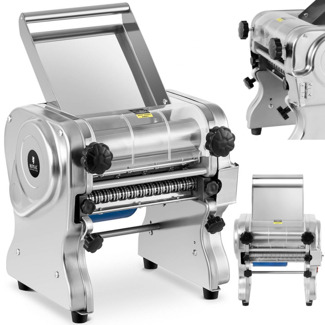 Maszynka do makaronu elektryczna ze stali nierdzewnej 220 mm 550 W Royal Catering Maszynka do makaronu elektryczna ze stali nierdzewnej 220 mm 550 W Royal Catering