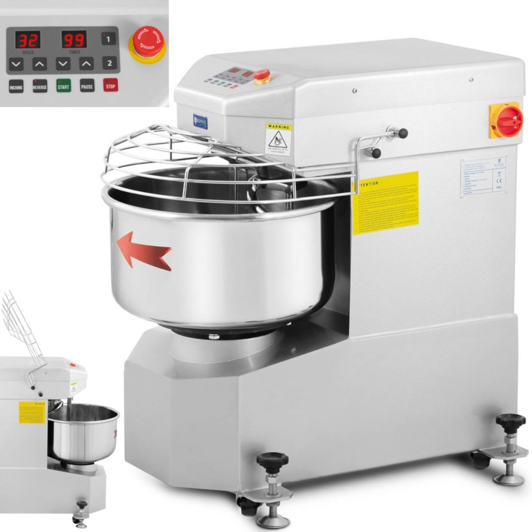 Miesiarka mikser spiralny do ciasta ze stałą dzieżą 23 l 1300 W Royal Catering Miesiarka mikser spiralny do ciasta ze stałą dzieżą 23 l 1300 W Royal Catering
