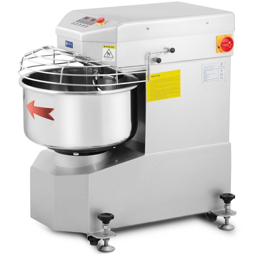 Miesiarka mikser spiralny do ciasta ze stałą dzieżą 23 l 1300 W Royal Catering Miesiarka mikser spiralny do ciasta ze stałą dzieżą 23 l 1300 W Royal Catering