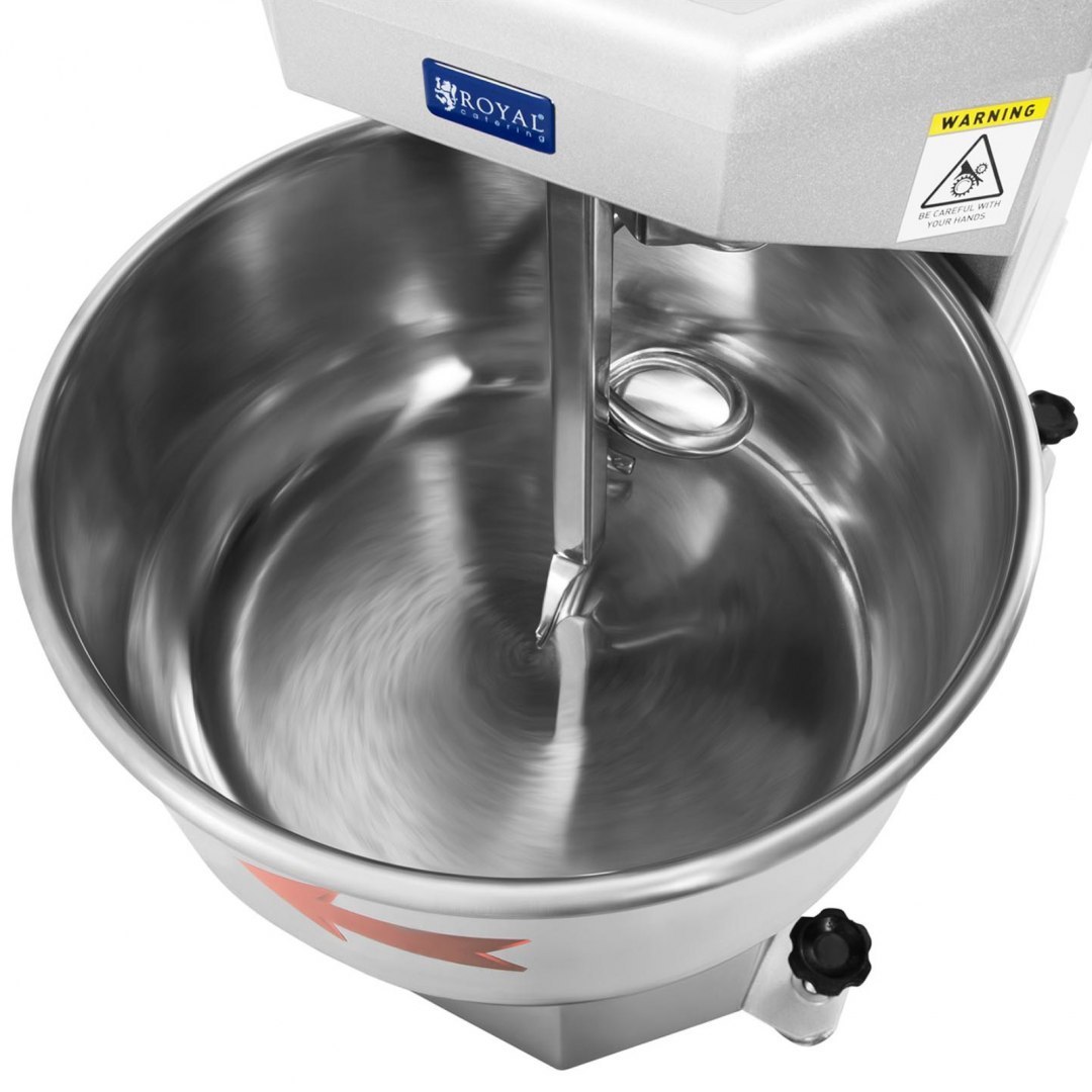 Miesiarka mikser spiralny do ciasta ze stałą dzieżą 23 l 1300 W Royal Catering Miesiarka mikser spiralny do ciasta ze stałą dzieżą 23 l 1300 W Royal Catering