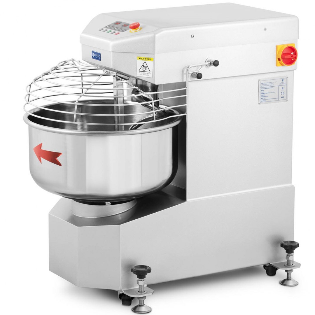 Miesiarka mikser spiralny do ciasta ze stałą dzieżą 33 l 1800 W Royal Catering Miesiarka mikser spiralny do ciasta ze stałą dzieżą 33 l 1800 W Royal Catering