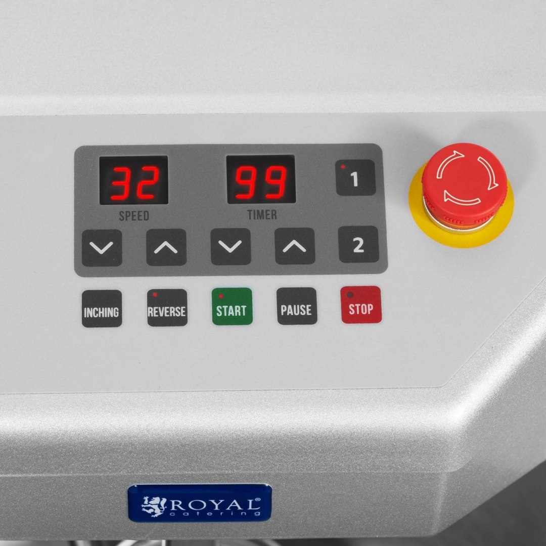 Miesiarka mikser spiralny do ciasta ze stałą dzieżą 33 l 1800 W Royal Catering Miesiarka mikser spiralny do ciasta ze stałą dzieżą 33 l 1800 W Royal Catering