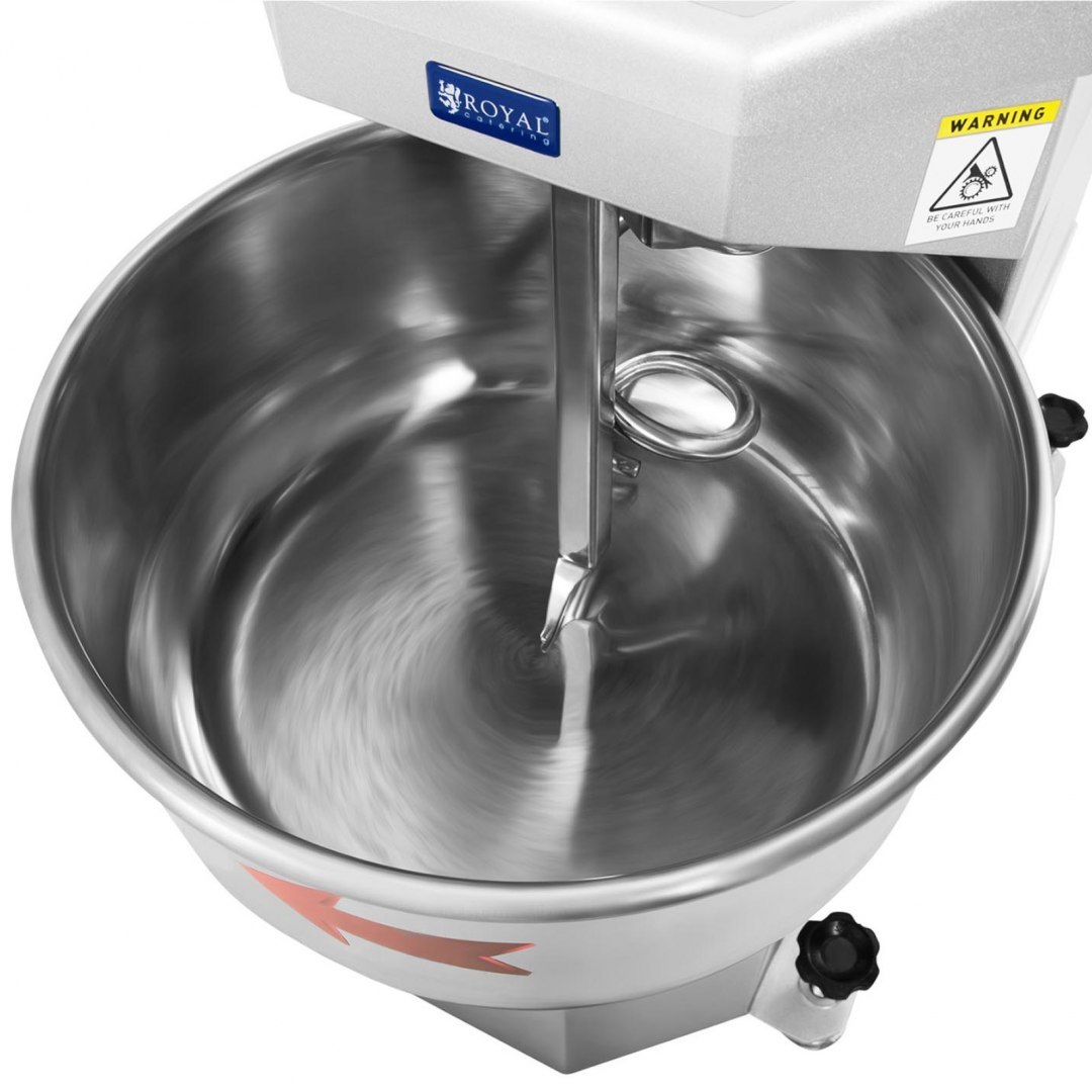 Miesiarka mikser spiralny do ciasta ze stałą dzieżą 33 l 1800 W Royal Catering Miesiarka mikser spiralny do ciasta ze stałą dzieżą 33 l 1800 W Royal Catering