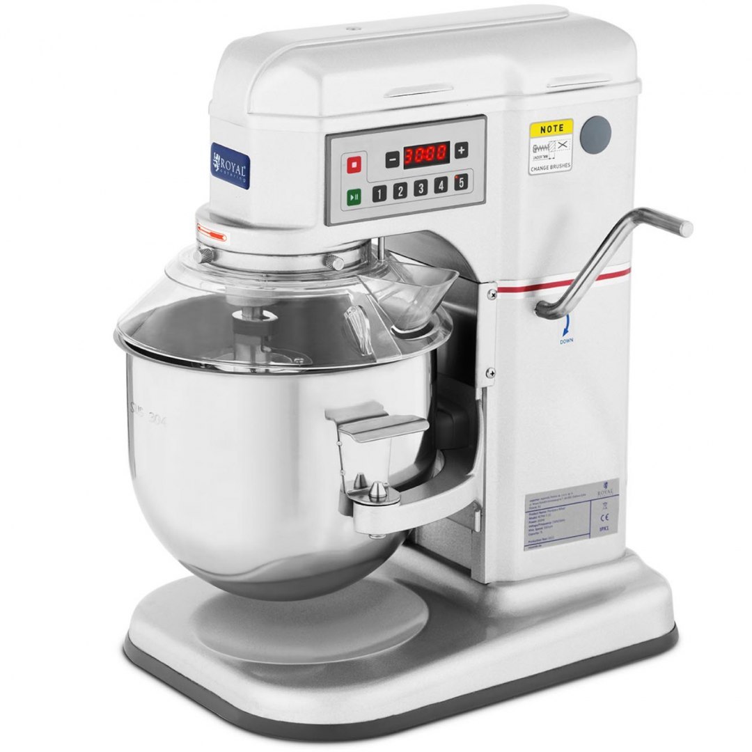 Mikser robot spiralny planetarny z opuszczaną misą RCPM-7.1A 7 l 230 V 650 W Royal Catering Mikser robot spiralny planetarny z opuszczaną misą RCPM-7.1A 7 l 230 V 650 W Royal Catering