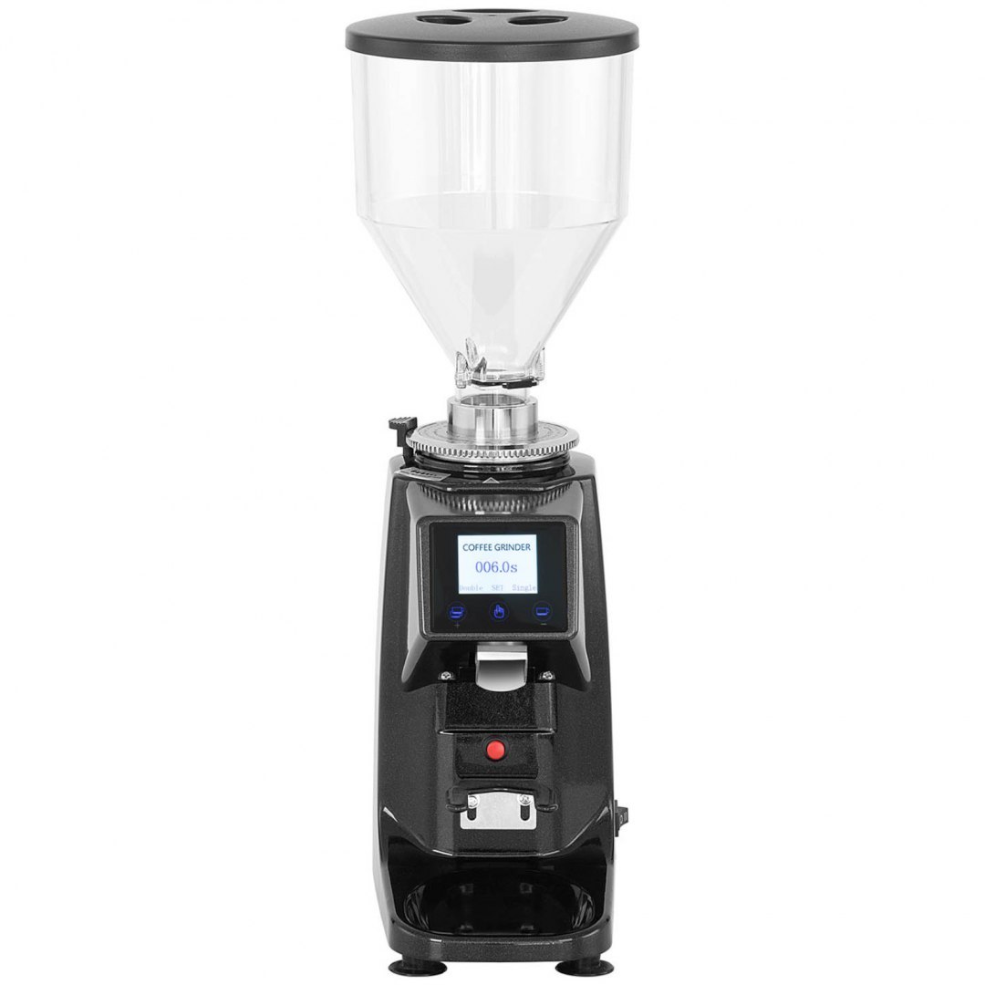Młynek do mielenia kawy elektryczny aluminiowy z panelem dotykowym 500/1000 ml 200 W czarny Royal Catering Młynek do mielenia kawy elektryczny aluminiowy z panelem dotykowym 500/1000 ml 200 W czarny Royal Catering
