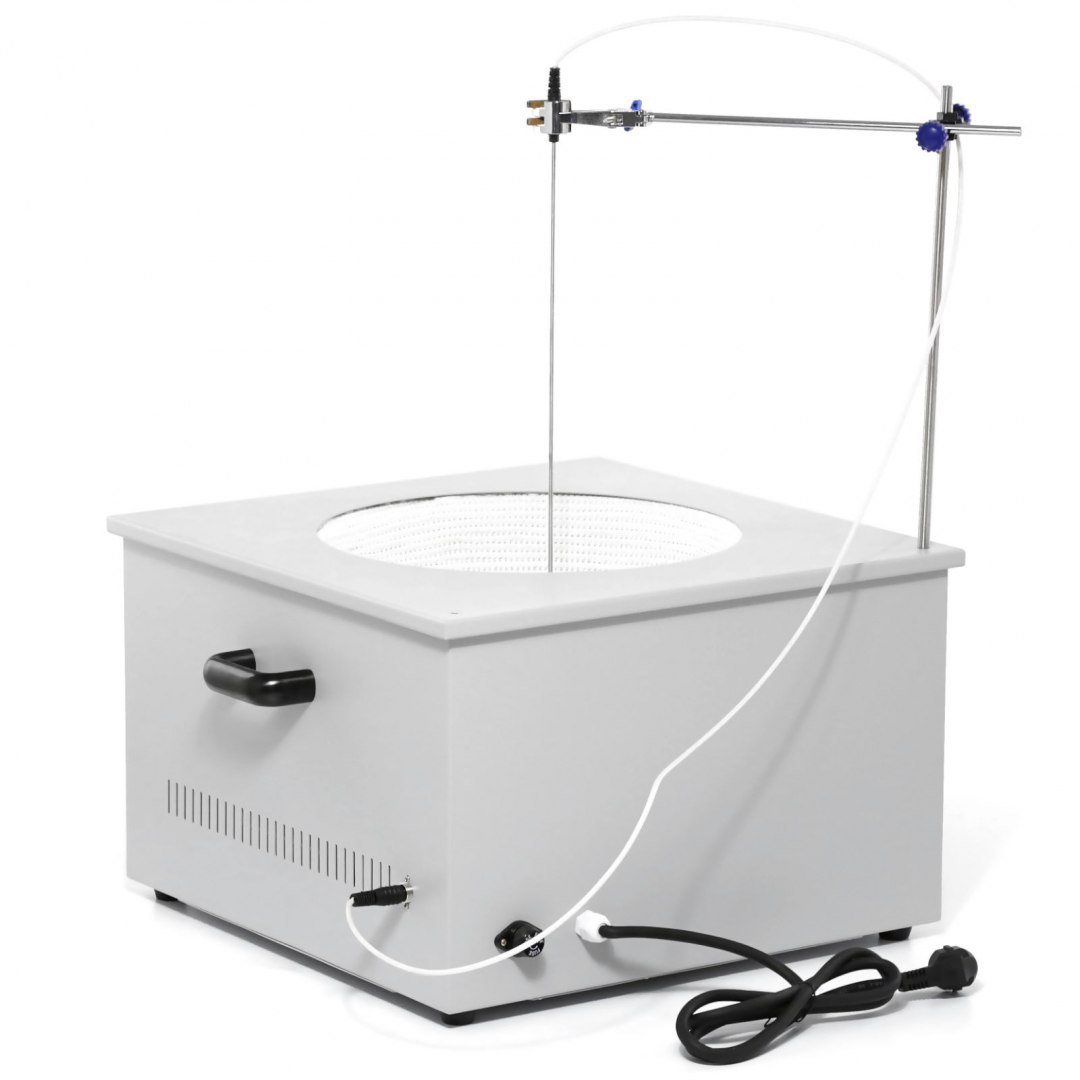 Płaszcz grzewczy laboratoryjny z mieszadłem magnetycznym + statyw 20 l 1800 obr./min 300 C Steinberg Systems Płaszcz grzewczy laboratoryjny z mieszadłem magnetycznym + statyw 20 l 1800 obr./min 300 C Steinberg Systems