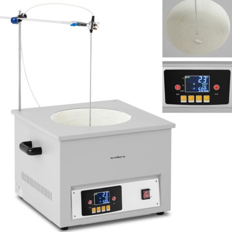 Płaszcz grzewczy laboratoryjny z mieszadłem magnetycznym + ststyw 10 l 1800 obr./min 300 C Steinberg Systems Płaszcz grzewczy laboratoryjny z mieszadłem magnetycznym + ststyw 10 l 1800 obr./min 300 C Steinberg Systems