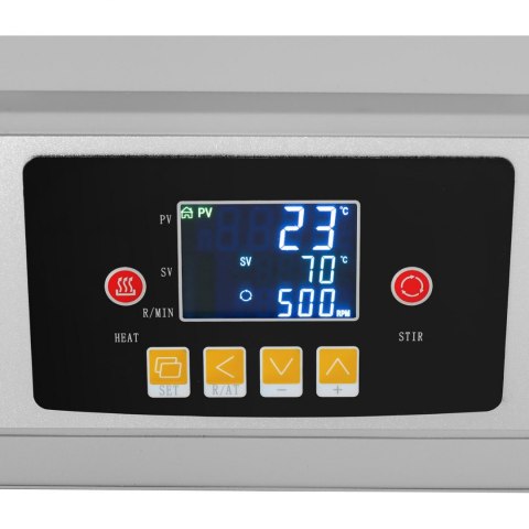 Płaszcz grzewczy laboratoryjny z mieszadłem magnetycznym + ststyw 10 l 1800 obr./min 300 C Steinberg Systems Płaszcz grzewczy laboratoryjny z mieszadłem magnetycznym + ststyw 10 l 1800 obr./min 300 C Steinberg Systems