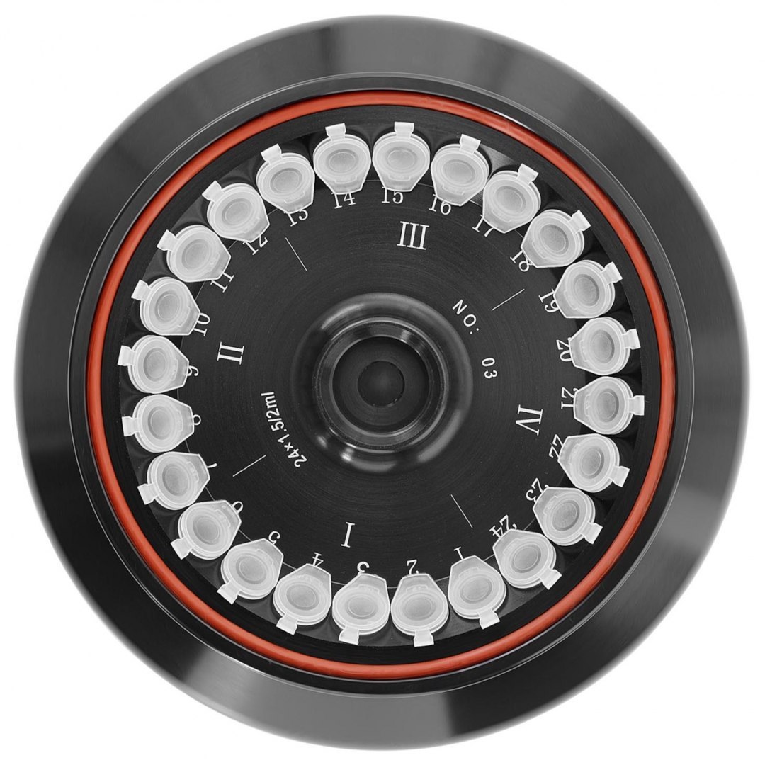 Wirnik rotor kątowy do wirówki laboratoryjnej na 24 próbówki 1.5/2 ml Steinberg Systems Wirnik rotor kątowy do wirówki laboratoryjnej na 24 próbówki 1.5/2 ml Steinberg Systems