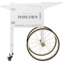 Wózek podstawa do maszyny do popcornu z szafką retro 51 x 37 cm - biało-złoty Royal Catering