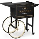 Wózek podstawa do maszyny do popcornu z szafką retro 51 x 37 cm - czarno-złoty Royal Catering
