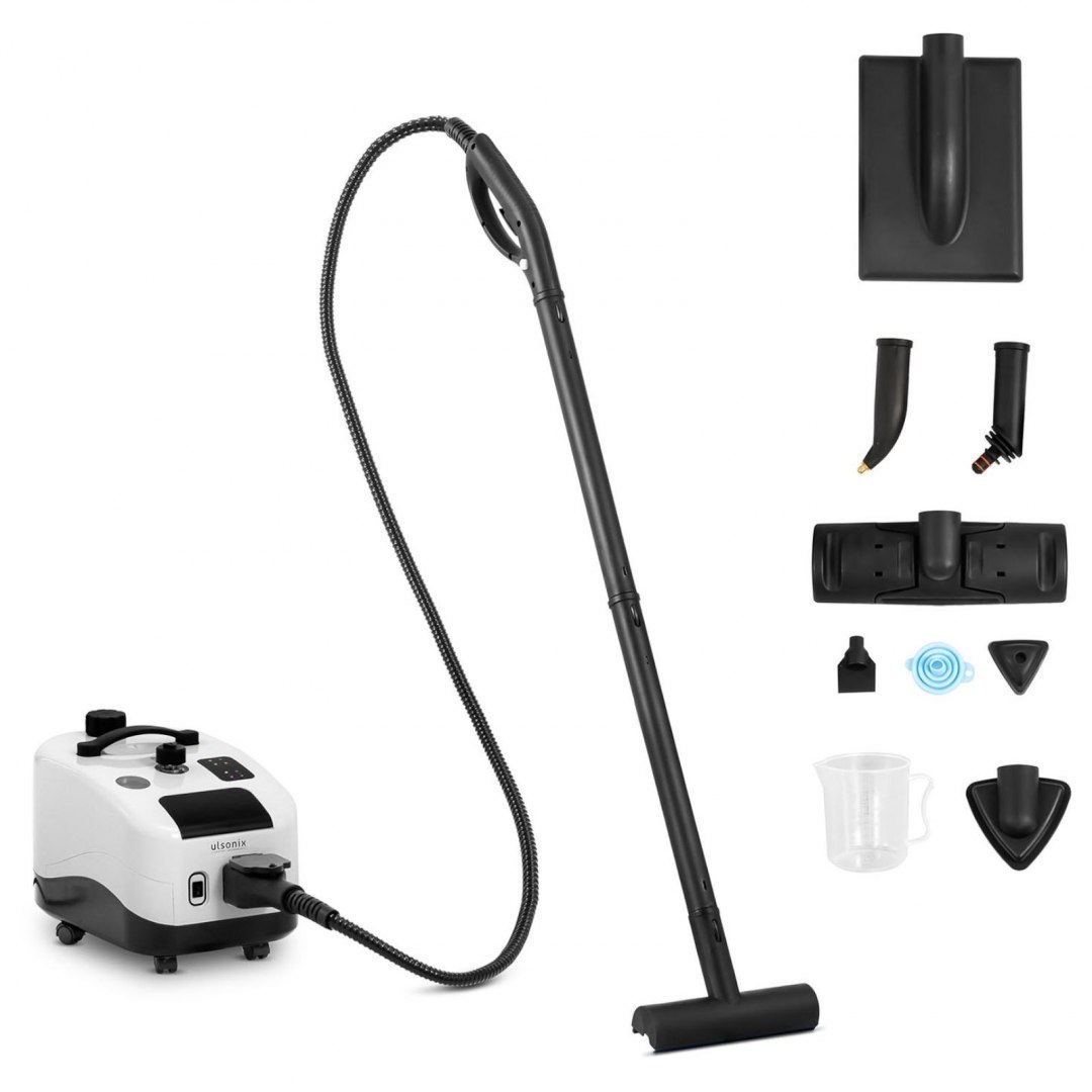 Odkurzacz parownica myjka parowa do usuwania zabrudzeń ZESTAW 1800 W 5 bar 1.2 l Ulsonix Odkurzacz parownica myjka parowa do usuwania zabrudzeń ZESTAW 1800 W 5 bar 1.2 l Ulsonix