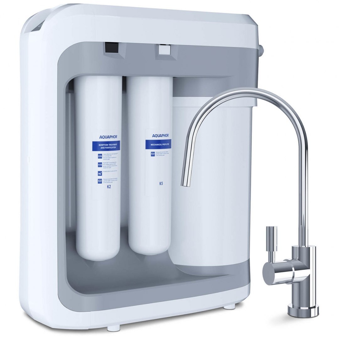 System odwróconej osmozy z kranem K5 K2 2x RO-150S 47.2 l/h AQUAPHOR System odwróconej osmozy z kranem K5 K2 2x RO-150S 47.2 l/h AQUAPHOR