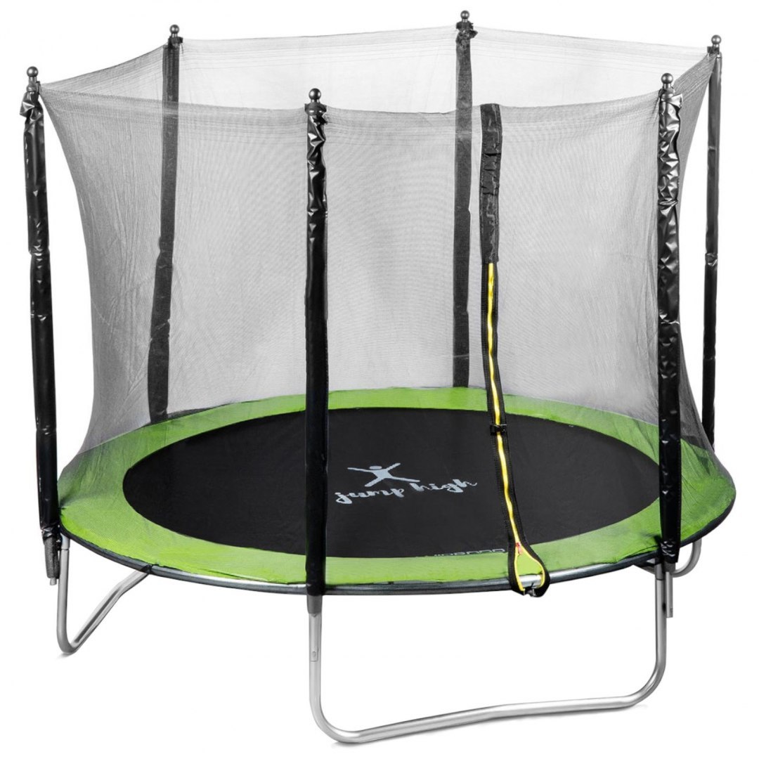 Trampolina ogrodowa dla dzieci dorosłych z siatką zewnętrzną śr. 244 cm do 100 kg UNIPRODO Trampolina ogrodowa dla dzieci dorosłych z siatką zewnętrzną śr. 244 cm do 100 kg UNIPRODO