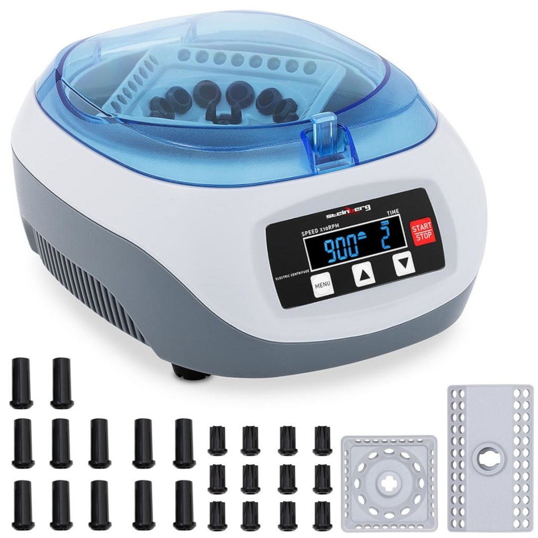Wirówka laboratoryjna do osocza profesjonalna na maks. 48 próbówek 12000 obr./min 45 W Steinberg Systems Wirówka laboratoryjna do osocza profesjonalna na maks. 48 próbówek 12000 obr./min 45 W Steinberg Systems