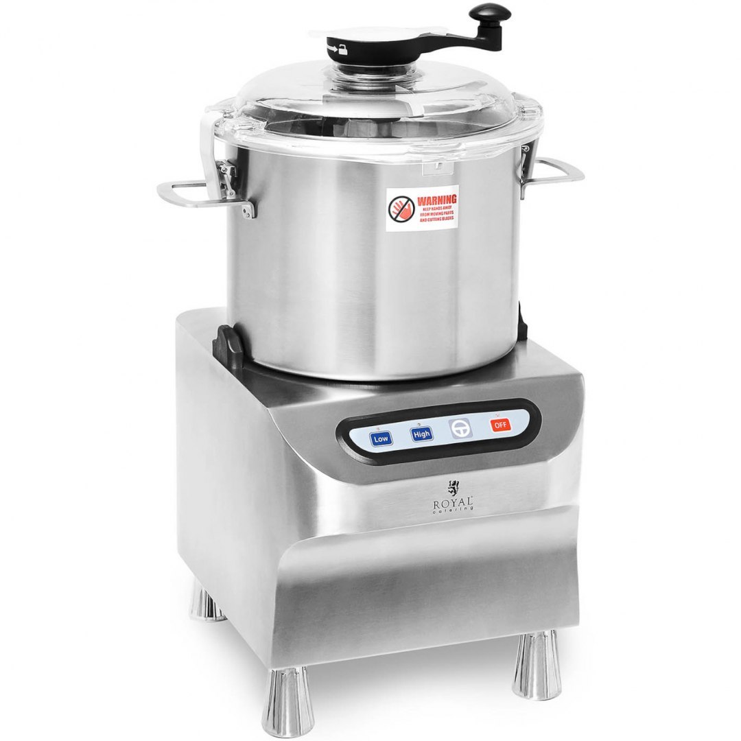 Kuter wilk gastronomiczny do siekania mielenia krojenia mięsa warzyw 12 l 1500/2200 obr./min 1500 W Royal Catering Kuter wilk gastronomiczny do siekania mielenia krojenia mięsa warzyw 12 l 1500/2200 obr./min 1500 W Royal Catering