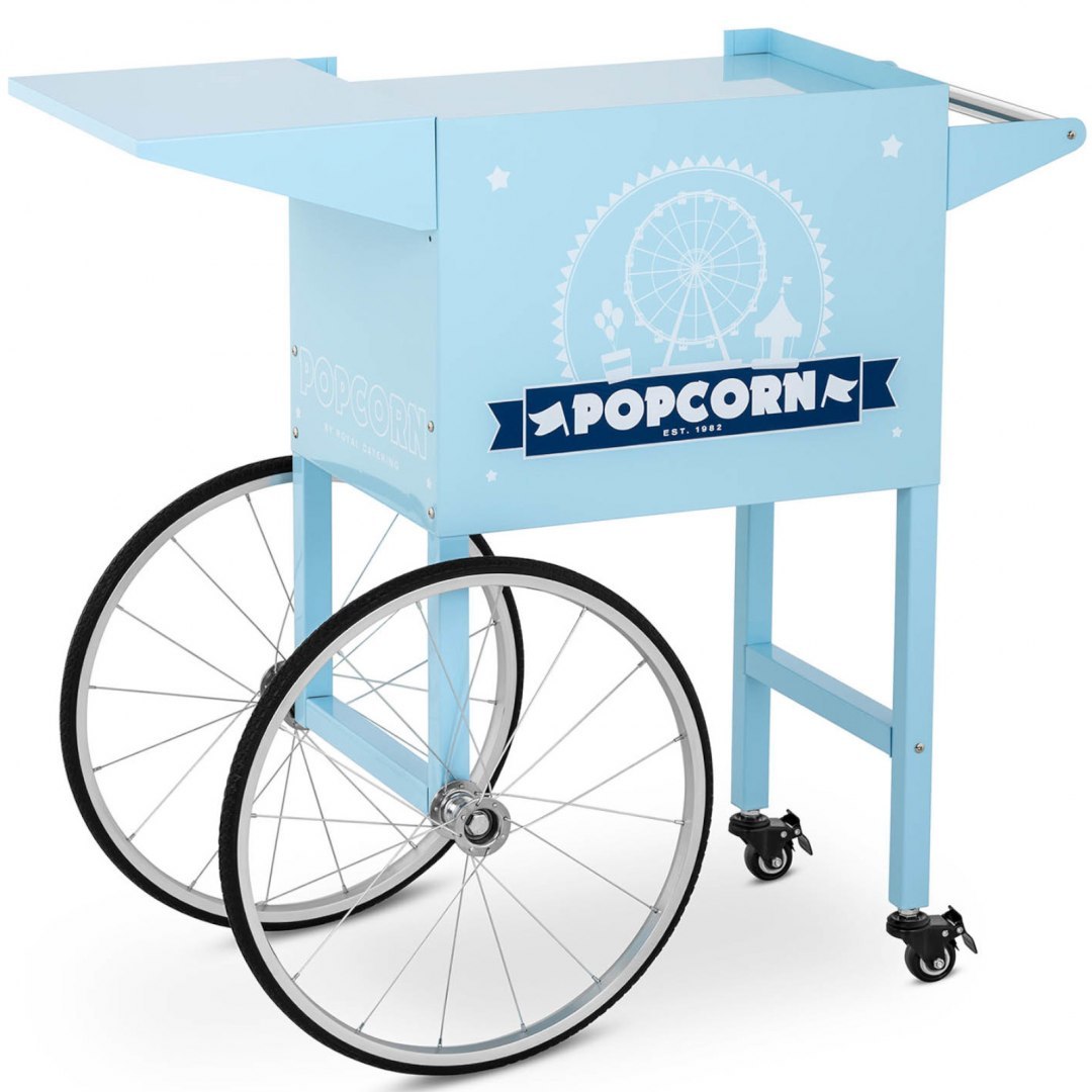 Wózek podstawa do maszyny do popcornu z szafką retro 51 x 37 cm - niebieski Royal Catering Wózek podstawa do maszyny do popcornu z szafką retro 51 x 37 cm - niebieski Royal Catering