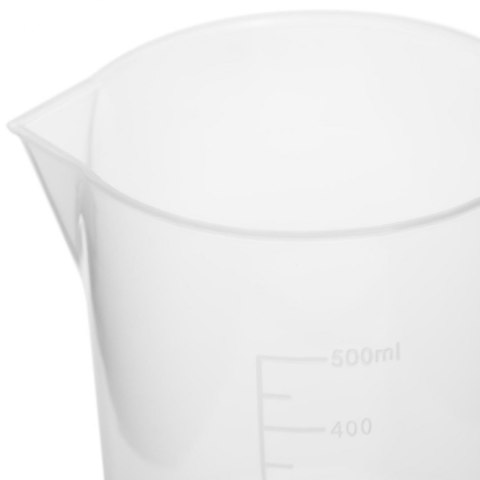 Zlewka laboratoryjna plastikowa z podziałką 500 ml - 10 szt. Steinberg Systems Zlewka laboratoryjna plastikowa z podziałką 500 ml - 10 szt. Steinberg Systems