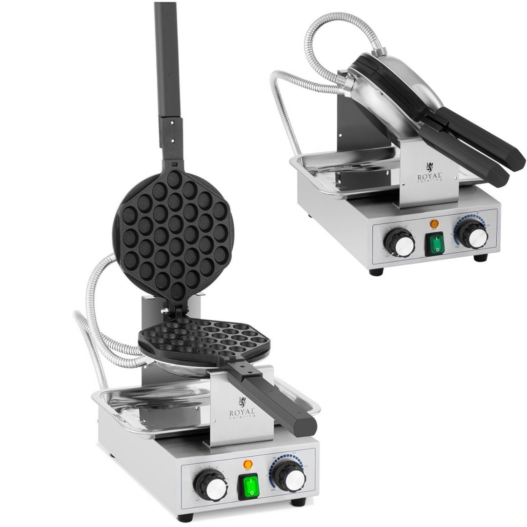 Gofrownica bąbelkowa do gofrów bubble waffle TEFLON 1400 W Royal Catering Gofrownica bąbelkowa do gofrów bubble waffle TEFLON 1400 W Royal Catering
