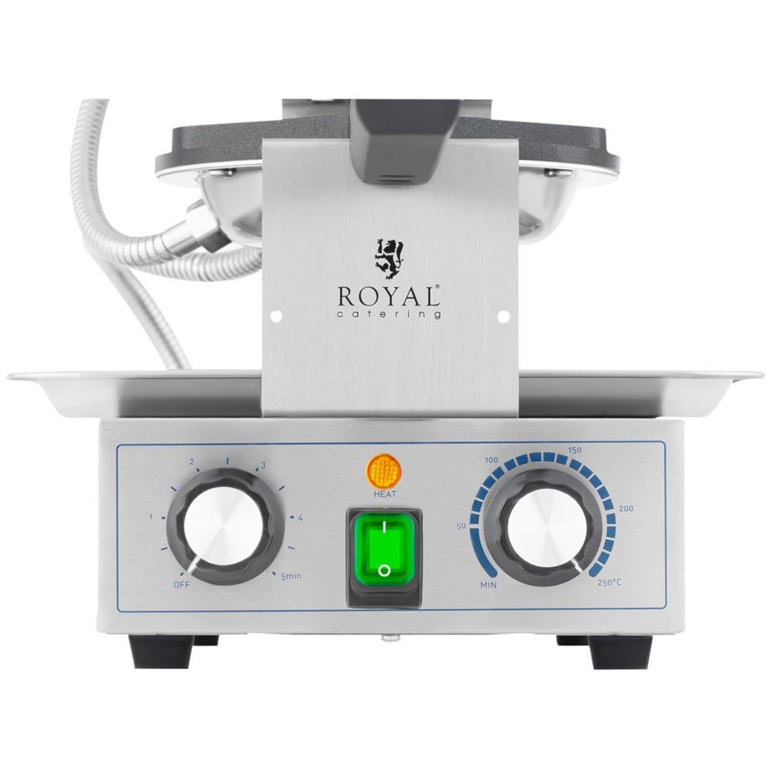 Gofrownica bąbelkowa do gofrów bubble waffle TEFLON 1400 W Royal Catering Gofrownica bąbelkowa do gofrów bubble waffle TEFLON 1400 W Royal Catering