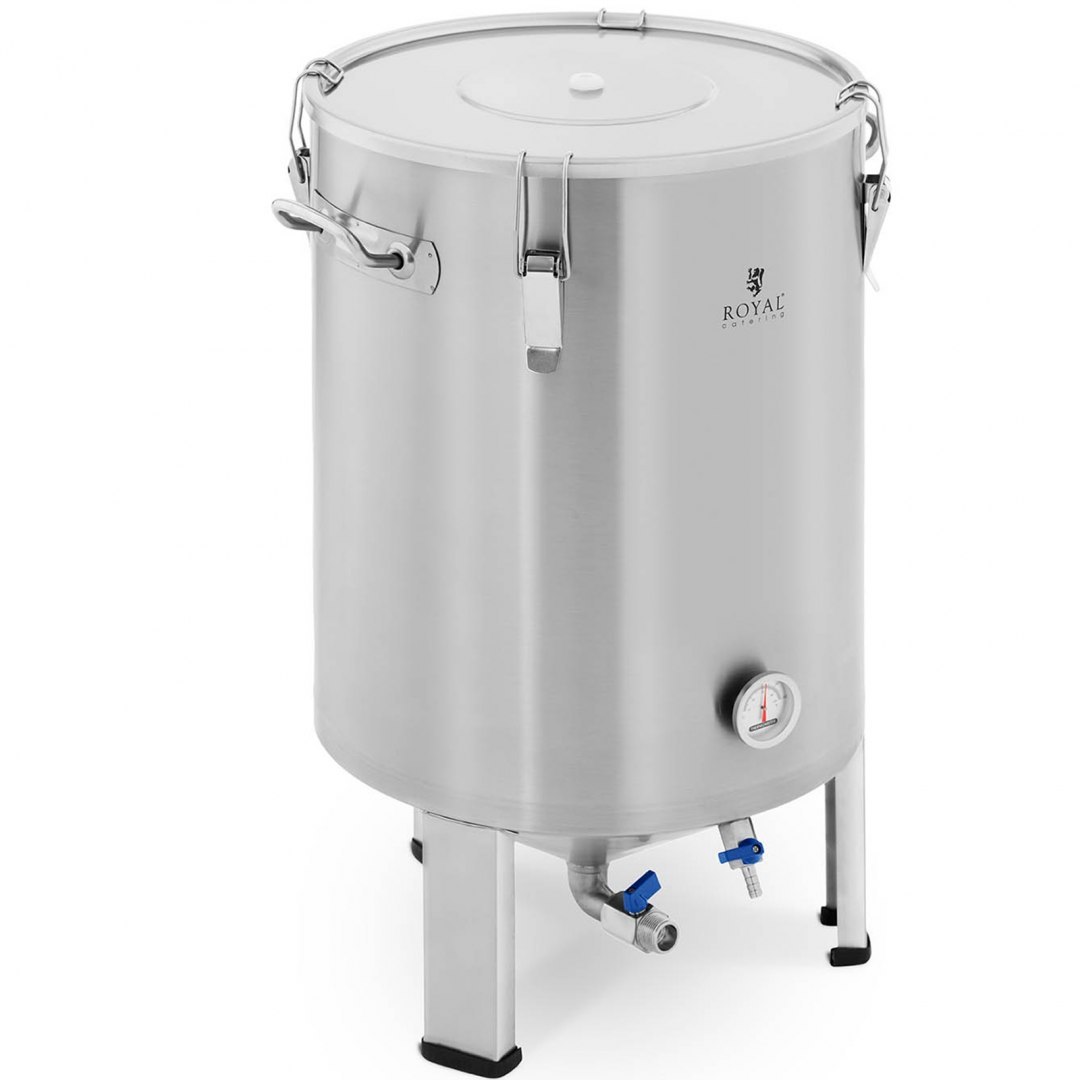 Pojemnik kocioł fermentacyjny fermentator do piwa ze stali nierdzewnej 60 l Royal Catering Pojemnik kocioł fermentacyjny fermentator do piwa ze stali nierdzewnej 60 l Royal Catering