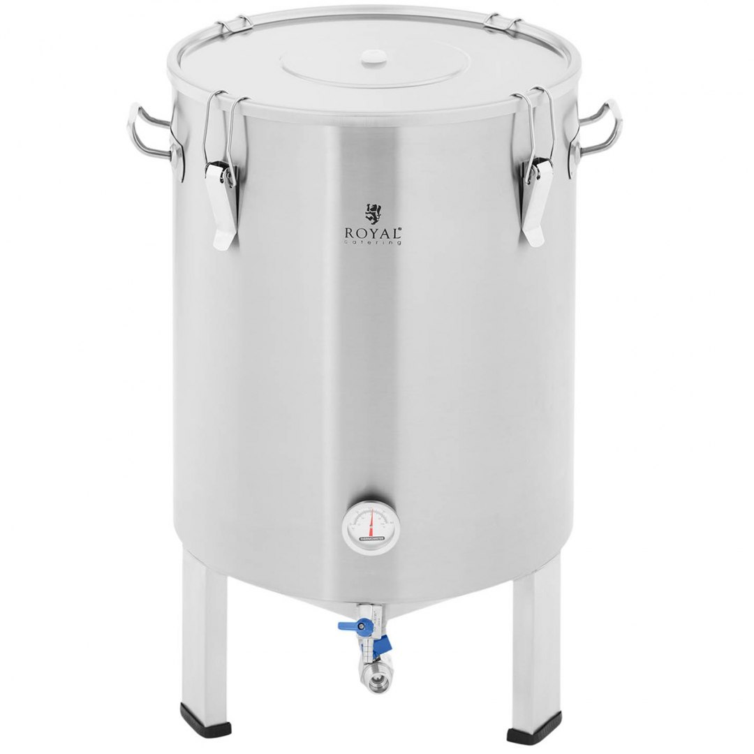 Pojemnik kocioł fermentacyjny fermentator do piwa ze stali nierdzewnej 60 l Royal Catering Pojemnik kocioł fermentacyjny fermentator do piwa ze stali nierdzewnej 60 l Royal Catering