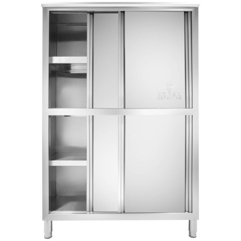 Szafa gastronomiczna magazynowa ze stali nierdzewnej drzwi suwane 180x118x50CM Royal Catering Szafa gastronomiczna magazynowa ze stali nierdzewnej drzwi suwane 180x118x50CM Royal Catering