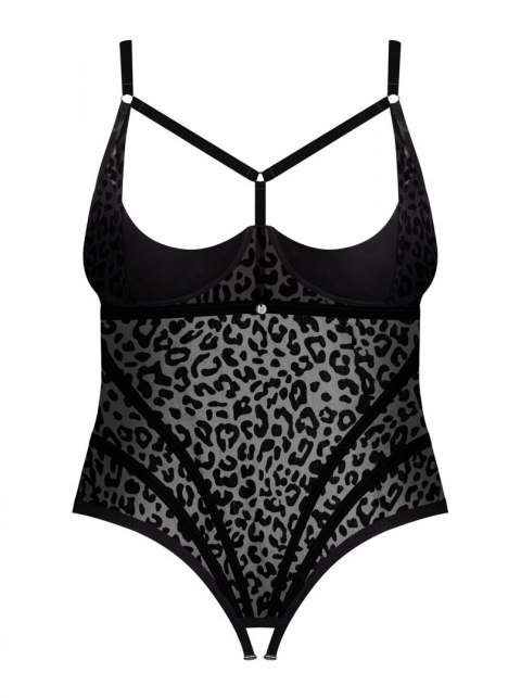 Body Jagueria otwarte Czarny 4XL/5XL Body Jagueria otwarte Czarny 4XL/5XL