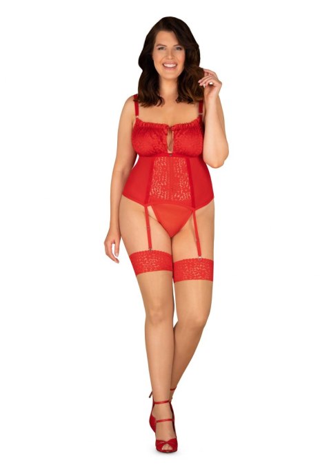 Gorset Blossmina + stringi GRATIS!!! Czerwony Czerwony 4XL/5XL Gorset Blossmina + stringi GRATIS!!! Czerwony Czerwony 4XL/5XL