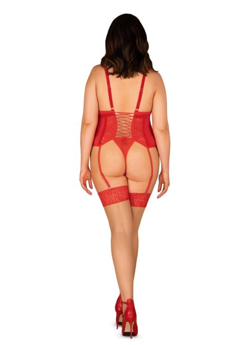 Gorset Blossmina + stringi GRATIS!!! Czerwony Czerwony 4XL/5XL Gorset Blossmina + stringi GRATIS!!! Czerwony Czerwony 4XL/5XL