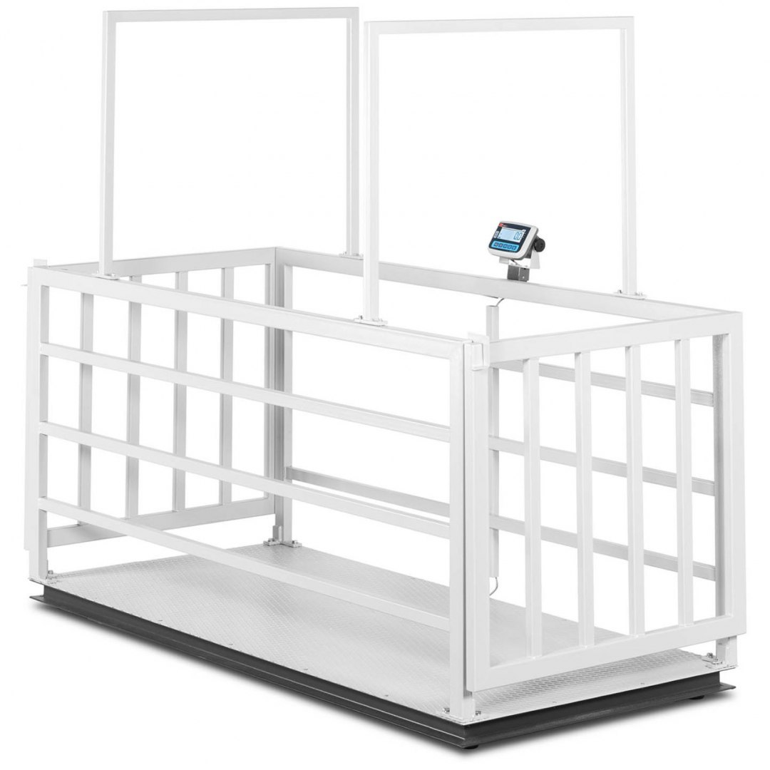 Waga weterynaryjna platformowa inwentarska z klatką dla zwierząt 3000/1 kg 110x240 cm LCD TEM Waga weterynaryjna platformowa inwentarska z klatką dla zwierząt 3000/1 kg 110x240 cm LCD TEM