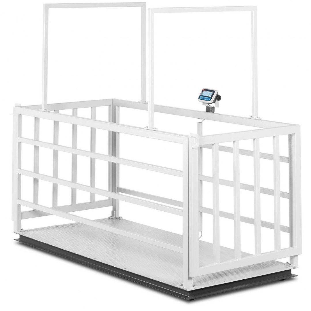 Waga weterynaryjna platformowa inwentarzowa z klatką dla zwierząt 1500/0.5 kg 110x240 cm LCD TEM Waga weterynaryjna platformowa inwentarzowa z klatką dla zwierząt 1500/0.5 kg 110x240 cm LCD TEM
