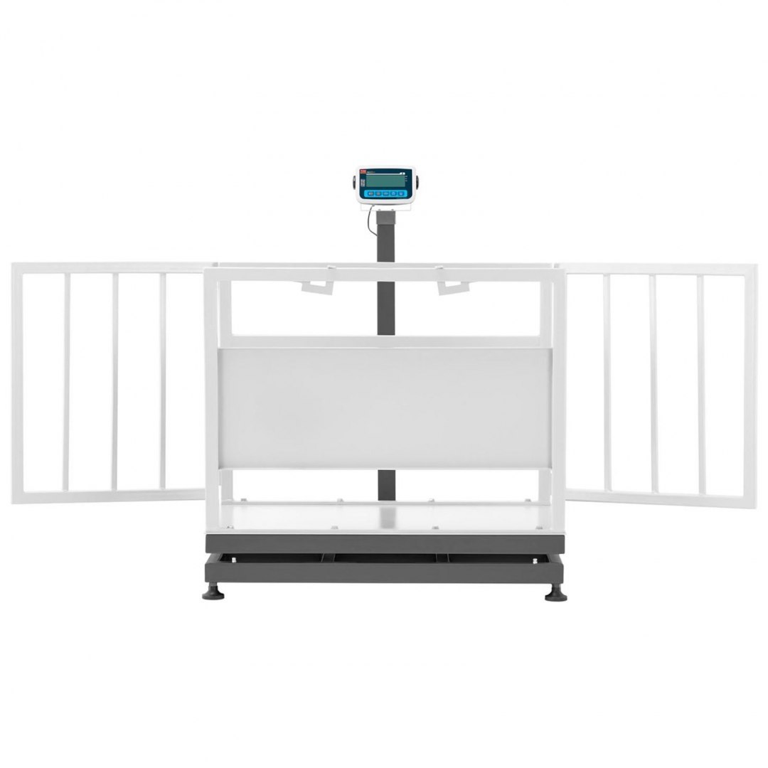 Waga weterynaryjna platformowa inwentarzowa z klatką dla zwierząt 500/0.2 kg 110x70 cm LCD TEM Waga weterynaryjna platformowa inwentarzowa z klatką dla zwierząt 500/0.2 kg 110x70 cm LCD TEM