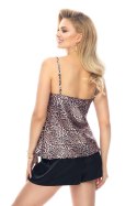 Komplet Yamila I Satin Leopard (Top + shorts) Leopard S