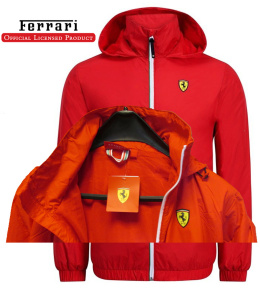 Wiatrówka męska z kapturem kurtka kolekcja Ferrari